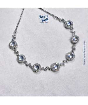 June Birthstone-Moonstone Bubble Bracelet